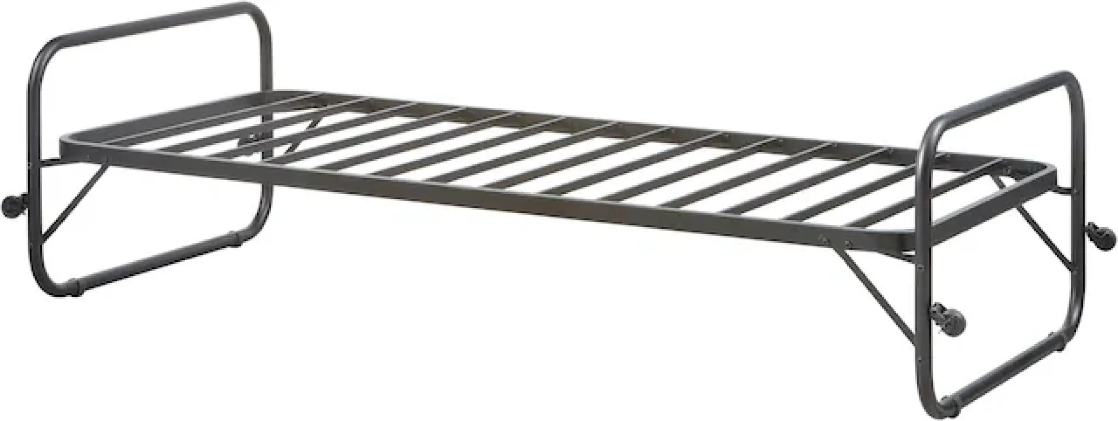 WOOOD Bettgestell »Lucy Metallrahmen pulverbeschichtet zusammenklappbar, 206 x 96 x 57 cm« Eingeklappt 30 cm hoch, Tragkraft 150 kg, Matratzenmaß 90x200 cm