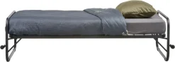 WOOOD Bettgestell »Lucy Metallrahmen pulverbeschichtet zusammenklappbar, 206 x 96 x 57 cm« Eingeklappt 30 cm hoch, Tragkraft 150 kg, Matratzenmaß 90x200 cm