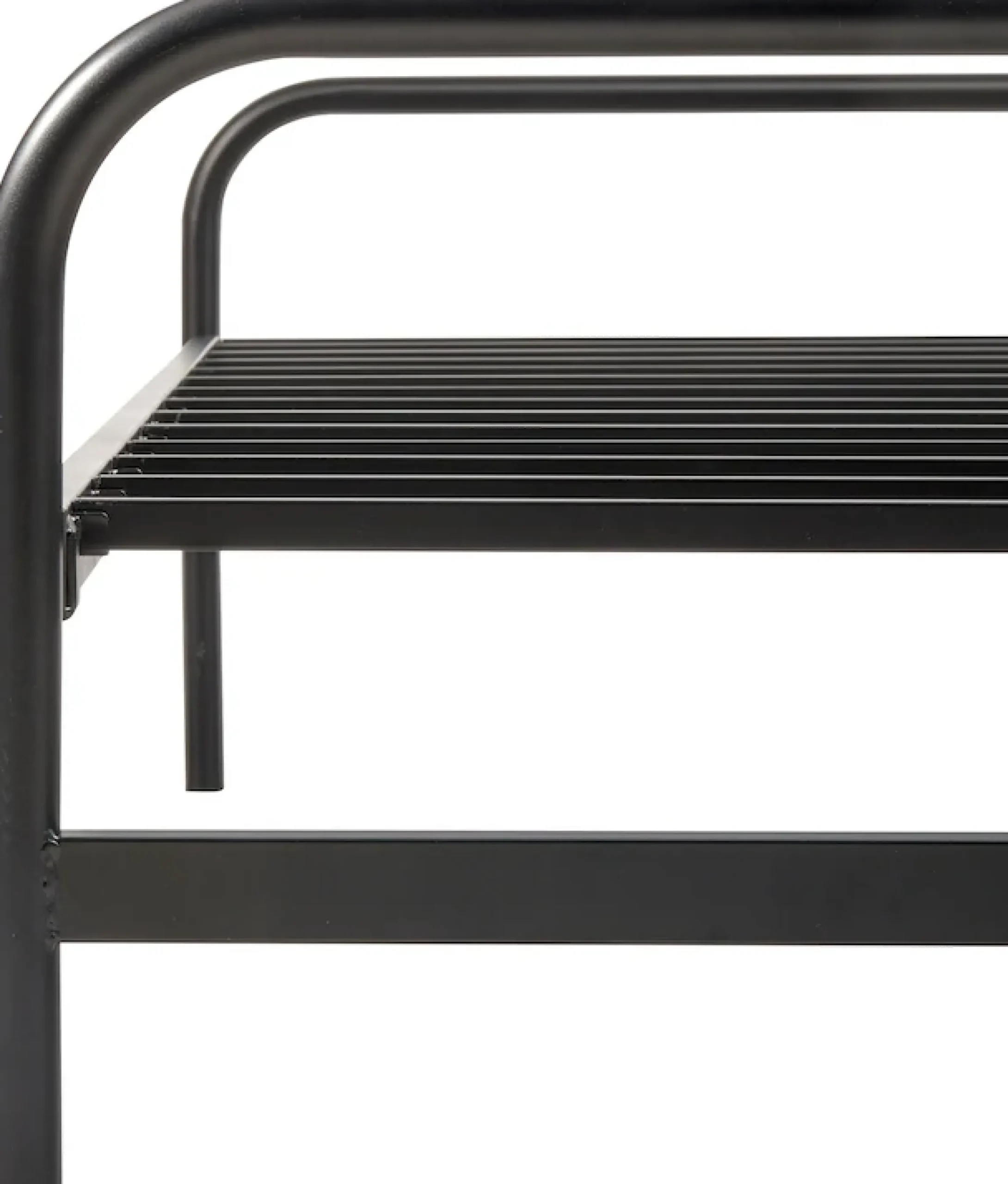 WOOOD Bettgestell »Lucy Metallrahmen pulverbeschichtet zusammenklappbar, 206 x 96 x 57 cm« Eingeklappt 30 cm hoch, Tragkraft 150 kg, Matratzenmaß 90x200 cm