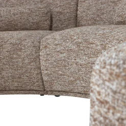 WOOOD Big-Sofa »Batavier 6-Sitzer Melange-Webstoff halbrunde Form B320 x T176 x H74 cm« 6-Sitzer,Tragkraft 480 kg gesamt, Ausgezeichnete Verschleißfestigkeit
