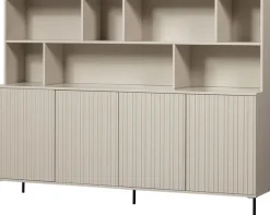 WOOOD Buffet »Gravu« New Gravure Hängeschrank, FSC-Kiefer bietet Stauraum und Präsentation