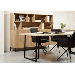 WOOOD Buffet »Gravu« New Gravure Hängeschrank, FSC-Kiefer bietet Stauraum und Präsentation