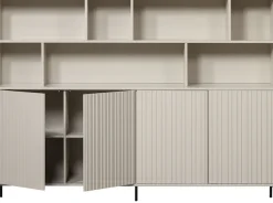 WOOOD Buffet »Gravu« New Gravure Hängeschrank, FSC-Kiefer bietet Stauraum und Präsentation