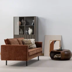 WOOOD Couchtisch »Cole mit Massivmangoholz und Aussparung B 72 x T 72 x H 36 cm« Organische Formgebung, Tragkraft 11,3 kg, für den Innenbereich