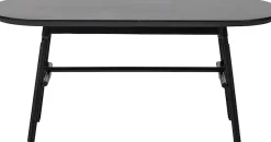 WOOOD Couchtisch »Elegance mit Massivmangoholz und Metallgestell B 100 x T 60 x H 43 cm« Tischblattdicke 3 cm, Querstange zur Verstärkung, Metallgestell Ø 3 cm