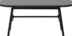 WOOOD Couchtisch »Elegance mit Massivmangoholz und Metallgestell B 100 x T 60 x H 43 cm« Tischblattdicke 3 cm, Querstange zur Verstärkung, Metallgestell Ø 3 cm