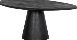 WOOOD Couchtisch »Posture aus Mangoholz mit organischer Platte und Standfuß 120x80x47 cm« Tragkraft 15 kg, Standfuß Ø 19–39 cm, Plattendicke 3 cm