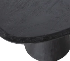 WOOOD Couchtisch »Posture aus Mangoholz mit organischer Platte und Standfuß 120x80x47 cm« Tragkraft 15 kg, Standfuß Ø 19–39 cm, Plattendicke 3 cm
