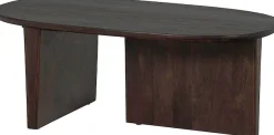 WOOOD Couchtisch »Seam mit Massivmangoholz und organischem Beindesign 110x60x40 cm« Tischblattdicke 2,5 cm, konische Beine von 7 cm, Tragkraft 40 kg