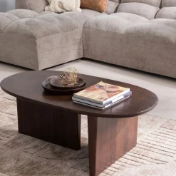 WOOOD Couchtisch »Seam mit Massivmangoholz und organischem Beindesign 110x60x40 cm« Tischblattdicke 2,5 cm, konische Beine von 7 cm, Tragkraft 40 kg