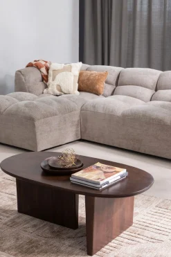 WOOOD Couchtisch »Seam mit Massivmangoholz und organischem Beindesign 110x60x40 cm« Tischblattdicke 2,5 cm, konische Beine von 7 cm, Tragkraft 40 kg