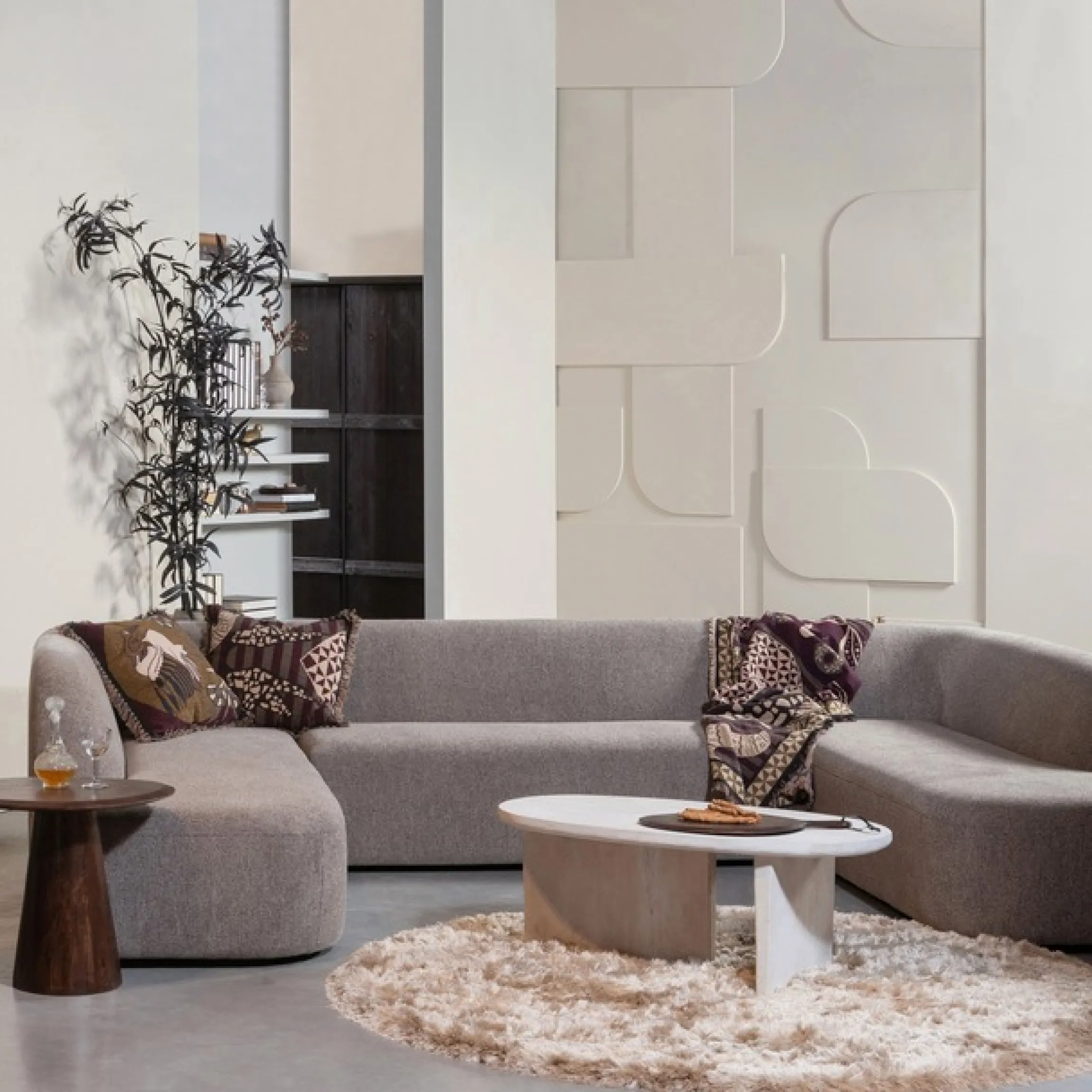 WOOOD Couchtisch »Seam mit Massivmangoholz und organischem Beindesign 110x60x40 cm« Tischblattdicke 2,5 cm, konische Beine von 7 cm, Tragkraft 40 kg