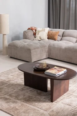 WOOOD Couchtisch »Seam mit Massivmangoholz und organischem Beindesign 110x60x40 cm« Tischblattdicke 2,5 cm, konische Beine von 7 cm, Tragkraft 40 kg