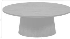 WOOOD Couchtisch »Venlo« runde Form, belastbar bis 25 kg, H 35 cm x Ø 100 cm