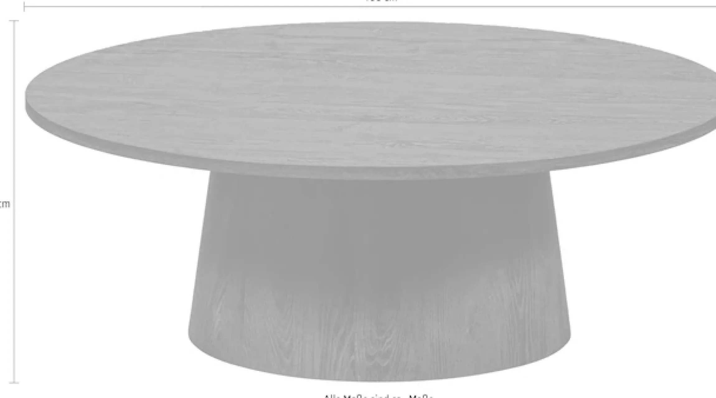 WOOOD Couchtisch »Venlo« runde Form, belastbar bis 25 kg, H 35 cm x Ø 100 cm