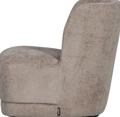 WOOOD Drehsessel »Atty mit struktur-Velvetbezug und Drehmechanismus B 74 x T 65 x H 75cm« Sehr hohe Verschleißfestigkeit, montiert geliefert, Tragkraft 120 kg