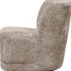 WOOOD Drehsessel »Atty mit struktur-Velvetbezug und Drehmechanismus B 74 x T 65 x H 75cm« Sehr hohe Verschleißfestigkeit, montiert geliefert, Tragkraft 120 kg