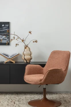 WOOOD Drehsessel »Marten mit Nova-Gewebtem Bezug höhenverstellbar B 79 x T 76 x H 91 cm« Tragkraft 120 kg, Sehr hohe Verschleißfestigkeit, Armlehnen integriert