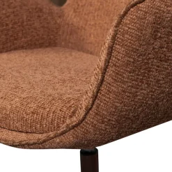 WOOOD Drehsessel »Marten mit Nova-Gewebtem Bezug höhenverstellbar B 79 x T 76 x H 91 cm« Tragkraft 120 kg, Sehr hohe Verschleißfestigkeit, Armlehnen integriert