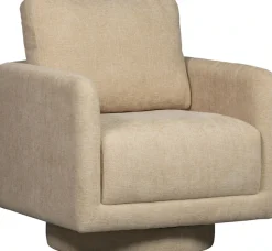 WOOOD Drehsessel »Oscar Chenille-Bezug mit Drehmechanismus, H64 x B78 x T79 cm« Tragkraft 120 kg, kubische Sitzfläche, Maximale Verschleißfestigkeit