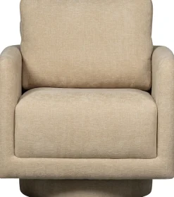 WOOOD Drehsessel »Oscar Chenille-Bezug mit Drehmechanismus, H64 x B78 x T79 cm« Tragkraft 120 kg, kubische Sitzfläche, Maximale Verschleißfestigkeit