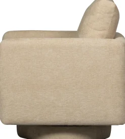 WOOOD Drehsessel »Oscar Chenille-Bezug mit Drehmechanismus, H64 x B78 x T79 cm« Tragkraft 120 kg, kubische Sitzfläche, Maximale Verschleißfestigkeit
