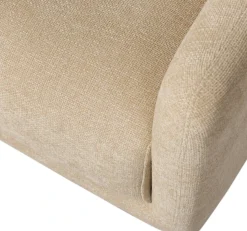 WOOOD Drehsessel »Oscar Chenille-Bezug mit Drehmechanismus, H64 x B78 x T79 cm« Tragkraft 120 kg, kubische Sitzfläche, Maximale Verschleißfestigkeit