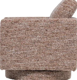 WOOOD Drehsessel »Oska mit Sizz-Melange-Bezug und Drehmechanismus B 78 x T 79 x H 64 cm« Tragkraft 130 kg, Hohe Verschleißfestigkeit, Armlehnen integriert