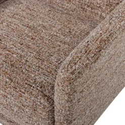 WOOOD Drehsessel »Oska mit Sizz-Melange-Bezug und Drehmechanismus B 78 x T 79 x H 64 cm« Tragkraft 130 kg, Hohe Verschleißfestigkeit, Armlehnen integriert