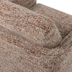 WOOOD Drehsessel »Oska mit Sizz-Melange-Bezug und Drehmechanismus B 78 x T 79 x H 64 cm« Tragkraft 130 kg, Hohe Verschleißfestigkeit, Armlehnen integriert