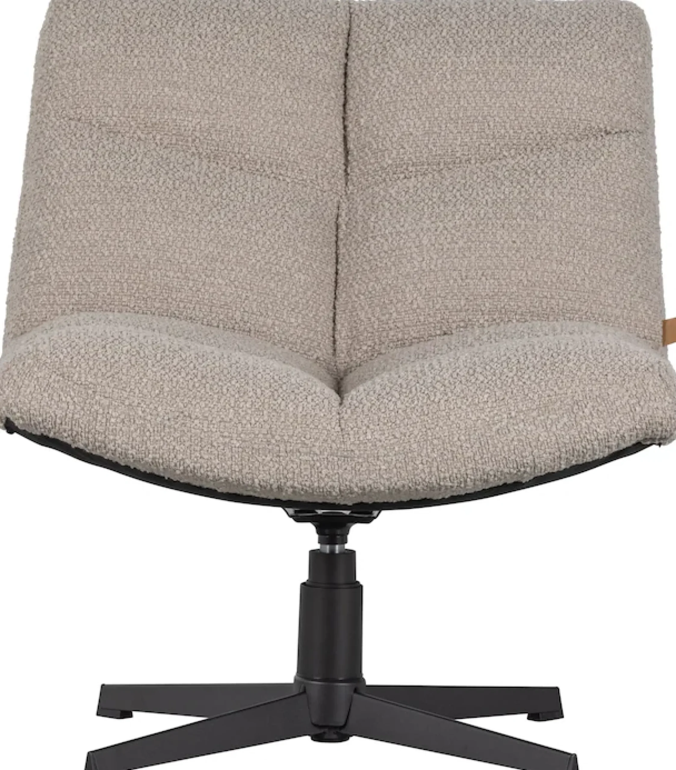 WOOOD Drehsessel »Vinny Bouclé-Bezug mit Drehmechanismus H 80 x B 75 x T 75 cm« Tragkraft 120 kg, Polyurethanschaum-Polsterung, Metallgestell