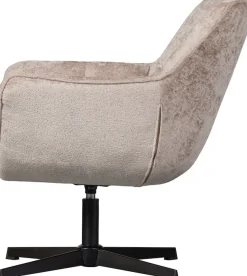 WOOOD Drehsessel »Wibo Chenille-Bezug mit Drehmechanismus, H 94 x B 71 x T 83 cm« Tragkraft 100 kg, Metallgestell, Maximale Verschleißfestigkeit