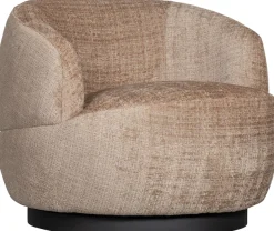 WOOOD Drehsessel »Woolly Bezug mit Drehmechanismus H 71 x B 84 x T 88 cm« Chenille-Bezug, Tragkraft 125 kg, Maximale Verschleißfestigkeit
