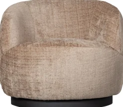 WOOOD Drehsessel »Woolly Bezug mit Drehmechanismus H 71 x B 84 x T 88 cm« Chenille-Bezug, Tragkraft 125 kg, Maximale Verschleißfestigkeit