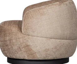 WOOOD Drehsessel »Woolly Bezug mit Drehmechanismus H 71 x B 84 x T 88 cm« Chenille-Bezug, Tragkraft 125 kg, Maximale Verschleißfestigkeit