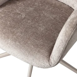 WOOOD Drehstuhl »Morros mit Chenille-Bezug höhenverstellbar, B 57 x T 60 x H 88 cm« () mit Rollen, Sitzhöhe einstellbar, Tragkraft 100 kg, Pfleiglicht
