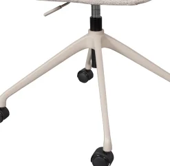 WOOOD Drehstuhl »Morros mit Chenille-Bezug höhenverstellbar, B 57 x T 60 x H 88 cm« () mit Rollen, Sitzhöhe einstellbar, Tragkraft 100 kg, Pfleiglicht