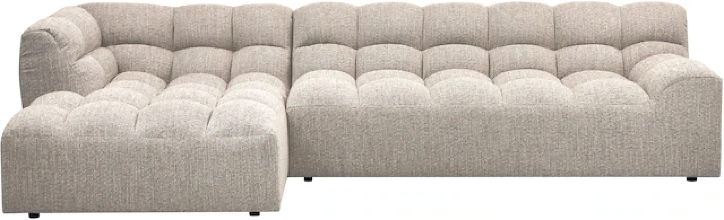 WOOOD Ecksofa »Allure grobem Webmuster, H 79 x B 324 x D 165 cm« Tragkraft 400 kg, Hohe Verschleißfestigkeit, Pfleiglicht