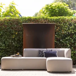 WOOOD Ecksofa »Chios Outdoor-Polyolefin-Stoff waterproofH 71 x B 258 x T 168 cm« UV-beständige Beschichtung, Tragkraft 300 kg, pfleigleicht