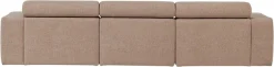 WOOOD Ecksofa »Novi Chaiselongue Bezug mit verstellbarer Nackenstütze 300x173x73 cm« Links, Tragkraft 360 kg, Maximale Verschleißfestigkeit, Bouclé-Bezug