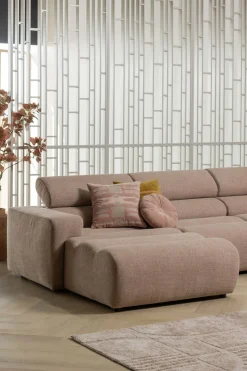 WOOOD Ecksofa »Novi Chaiselongue Bezug mit verstellbarer Nackenstütze 300x173x73 cm« Links, Tragkraft 360 kg, Maximale Verschleißfestigkeit, Bouclé-Bezug