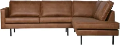 WOOOD Ecksofa »Rodeo Recycling-Lederfaser-VerbundstoffH 85 x B 266 x T 213/86 cm« Tragkraft 250 kg, Metallbeine, pfleigleicht, Gute Verschleißfestigkeit