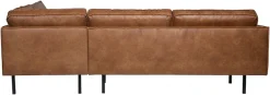WOOOD Ecksofa »Rodeo Recycling-Lederfaser-VerbundstoffH 85 x B 266 x T 213/86 cm« Tragkraft 250 kg, Metallbeine, pfleigleicht, Gute Verschleißfestigkeit