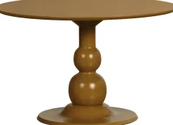 WOOOD Esstisch »Blanco Massiv Mangoholz mit Balusterstandfuß,H 75 x B 120 x T 120 cm« Tragkraft 60 kg, Blanklack-Schutzlackierung, einfach zu montierbar