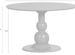 WOOOD Esstisch »Blanco Massiv Mangoholz mit Balusterstandfuß,H 75 x B 120 x T 120 cm« Tragkraft 60 kg, Blanklack-Schutzlackierung, einfach zu montierbar