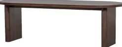 WOOOD Esstisch »Ellips« abgeflachter Kante, aus Mangoholz, Breite 240 cm