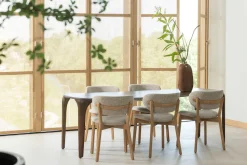 WOOOD Esstisch »Fiore mit Massivmangoholz und organischem Form B 190 x T 95 x H 76 cm« Tragkraft 60–80 kg, einfach zu montieren, sichtbare Maserung
