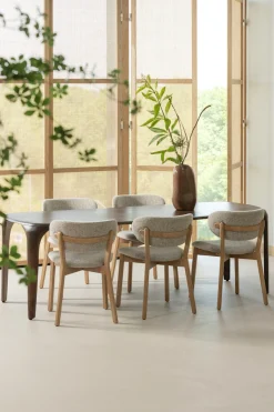 WOOOD Esstisch »Fiore mit Massivmangoholz und organischem Form B 190 x T 95 x H 76 cm« Tragkraft 60–80 kg, einfach zu montieren, sichtbare Maserung