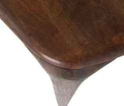WOOOD Esstisch »Fiore mit Massivmangoholz und organischem Form B 190 x T 95 x H 76 cm« Tragkraft 60–80 kg, einfach zu montieren, sichtbare Maserung