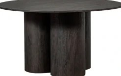 WOOOD Esstisch »Oona MDF 3D-Papierdekor sichtbarer Holzmaserung, H75 x B140 x T140 cm« Tragkraft 80 kg, für 4–6 Personen geeignet, einfach zu montierbar